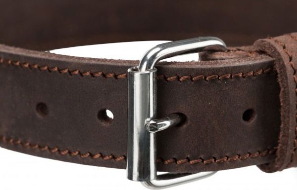 Trixie Rustic περιλαίμιο, για σκύλο, σκούρο καφέ, XS–S: 27–34 cm/18 mm, από παχύ δέρμα