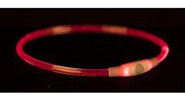Δαχτυλίδι φωτός Trixie USB, L–XL: 65 cm/ø 8 mm, μπλε