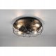 Trio Trondheim fan lamp 48 cm, 4 x E27, matte black