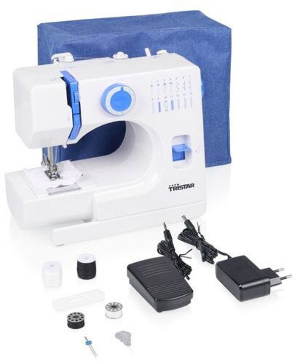 Tristar | Sewing machine | SM-6003 | Number of stitches 14 | Number of buttonholes 1 | White/Blue