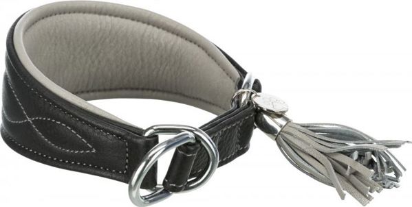 Trixie Active Comfort περιλαίμιο, για λαγωνικά, μαύρο/γκρι, XS: 21–26 cm/40 mm