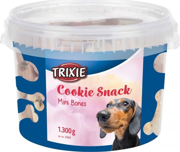 Trixie Cookie Snack Mini Bones - Λιχουδιές Σκύλου σε Μορφή Κόκαλου, 1300g