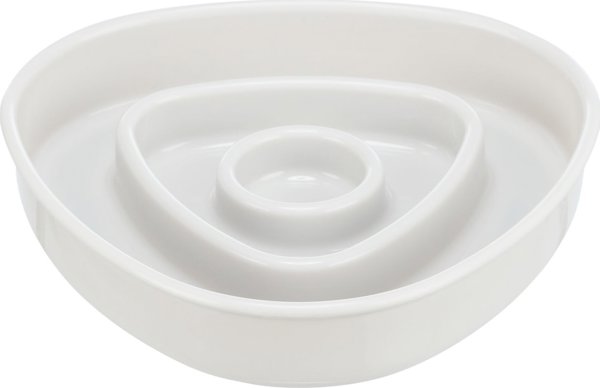 Trixie Slow Feeding, μπολ, για γάτες, γκρι, πλαστικό/TPR, 0,35 l/15×15 cm, επιβραδύνει το φαγητό 12314582 4047974251911