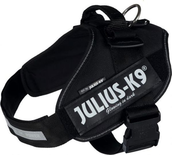 Trixie Σαμαράκι Julius-K9® IDC, 3/XL: 82–115 cm/50 mm, μαύρο