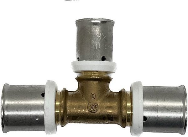 Herz Μειωτικό Εξάρτημα Τύπου Τ 20mm x 26mm x 20mm, Ορειχάλκινος Σύνδεσμος Υδραυλικών Εγκαταστάσεων