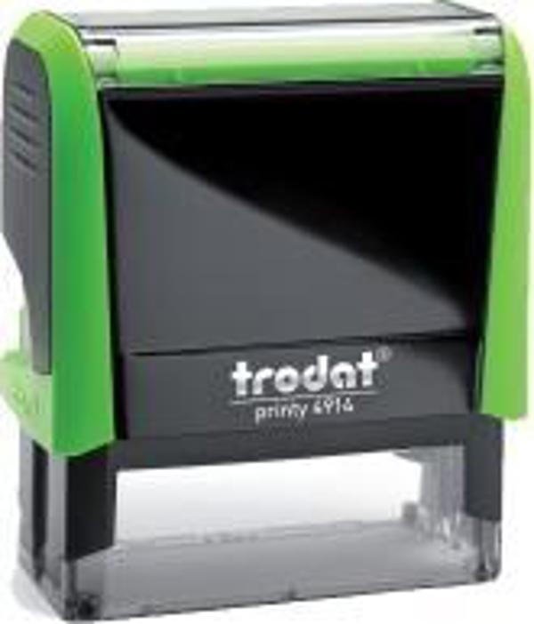 Trodat Σφραγίδα Αυτόματη Printy 4914, 64x26mm, Πράσινο Χρώμα, Έως 6 Γραμμές Κειμένου