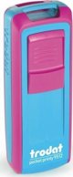 Σφραγίδα Trodat 9512 Pocked Printy Ροζο-Τυρκουάζ - Μαύρο Ταμπόν 47x18mm