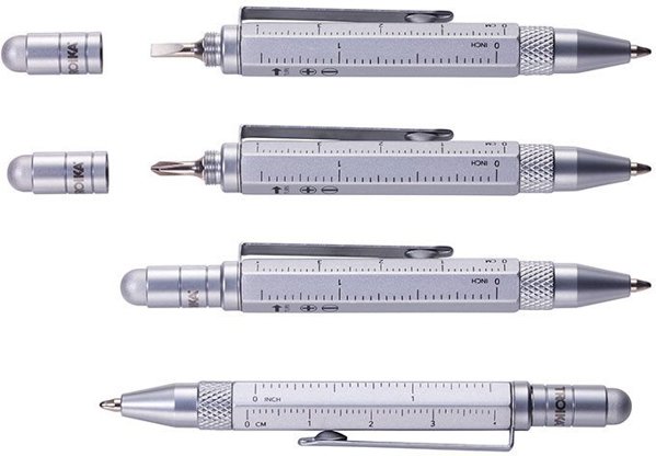 Troika Liliput Tool Pen Πολυλειτουργικό Στυλό - Μαύρο