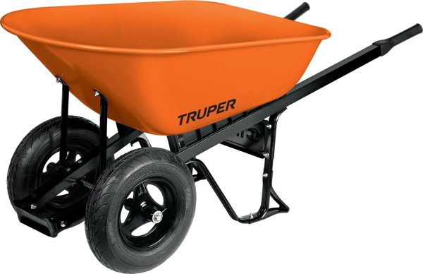 Truper Δίτροχο καρότσι κήπου με μεταλλικό κάδο 118L Truper®