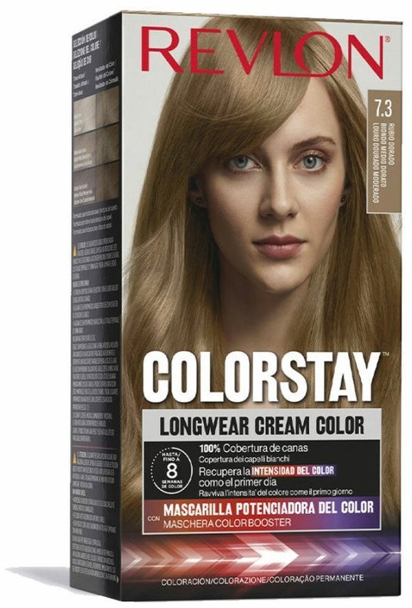 Μακράς Διάρκειας Βαφή Μαλλιών Revlon Colorstay N 7.3 Ξανθό Χρυσό