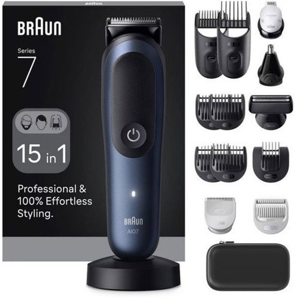 Braun All-in-One Series 7 multi-function trimmer, AIO7580, blue