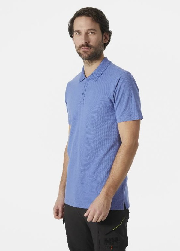 Μπλουζάκι HELLY HANSEN Manchester Polo, ανοιχτό μπλε 4XL