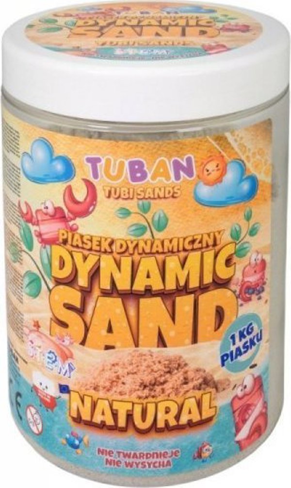 Δυναμική Άμμος Tuban Φυσικό Χρώμα 1kg - Εκπαιδευτικό Παιχνίδι Λεπτής Κινητικότητας