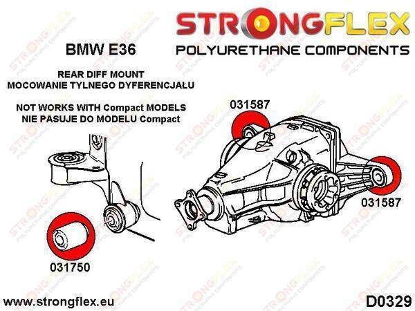 Strongflex Δακτύλιος Διαφορικού Πίσω & Εμπρός για BMW E36 Sport (5902553504040)
