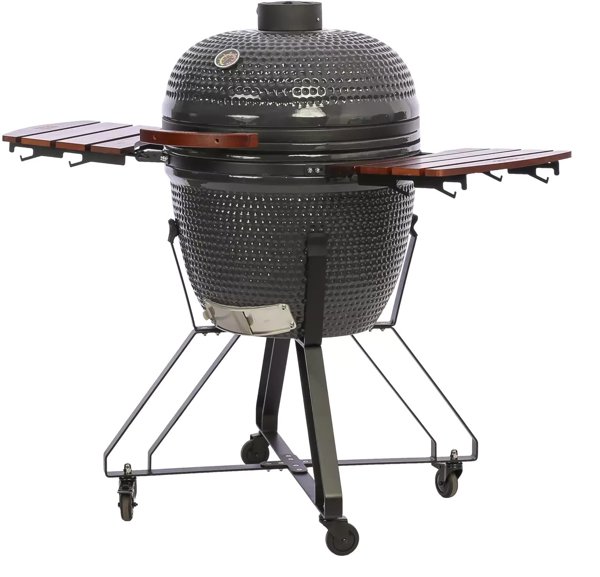 Tunabone Kamado κλασική ψησταριά 23", μέγεθος L, σκούρο γκρι