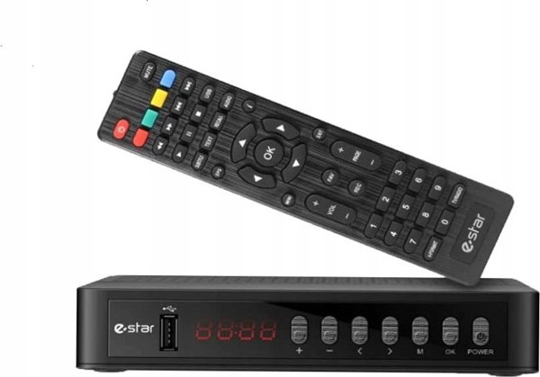 Δέκτης τηλεόρασης Estar TV priedelis STB eSTAR T2 618 HD Juodas