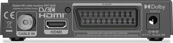 Δέκτης τηλεόρασης Strong Strong SRT3030 HD καλωδιακός δέκτης DVB-C