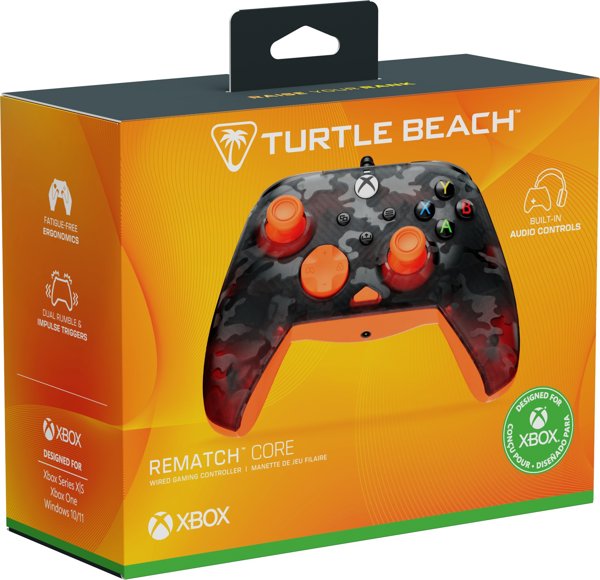 Turtle Beach Rematch Core Wire XB Ghost Camo Black & Orange