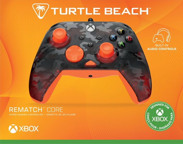 Turtle Beach Rematch Core Wire XB Ghost Camo Black & Orange