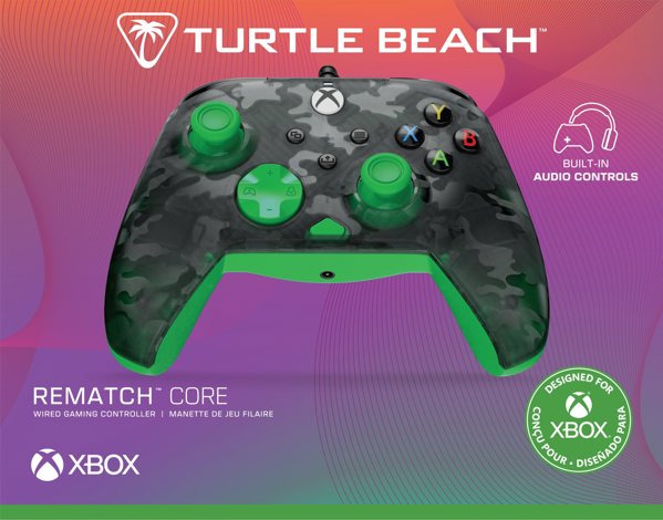 Turtle Beach Rematch Core Wire XB Ghost Camo Black & Green