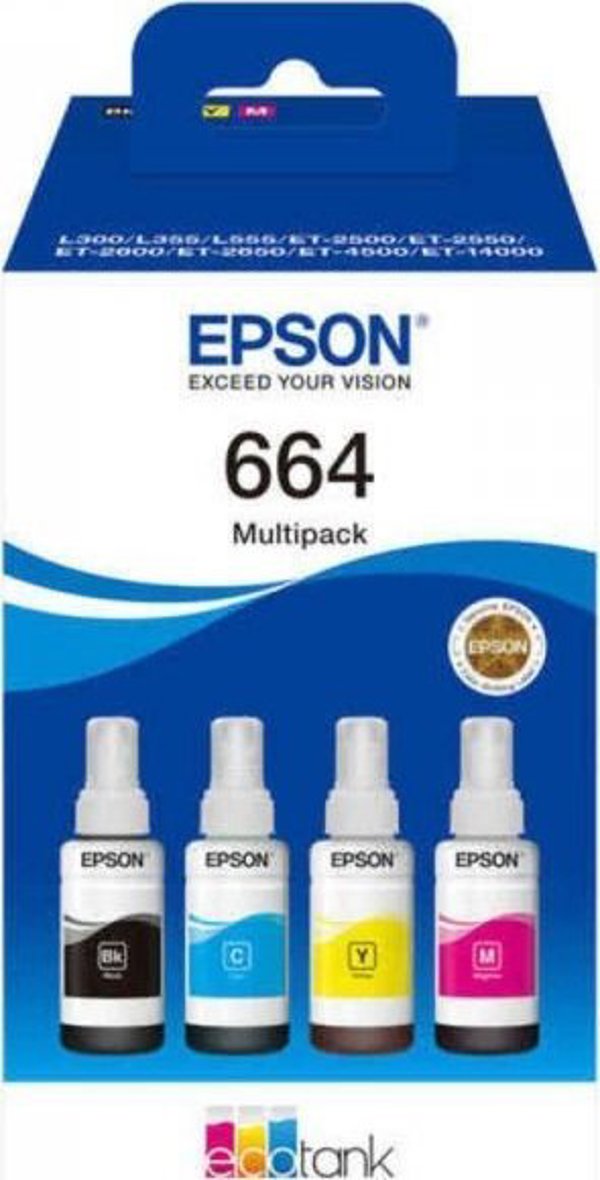 Μελάνι Epson Αυθεντικό Φυσίγγιο Μελάνης EcoTank 664 Πολύχρωμο