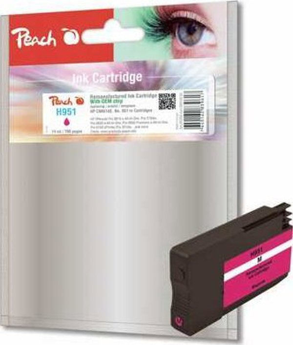 Μελάνι Peach Εκπτώσεις - Peach HP NR.951 CN051AE ματζέντα (διαθέσιμο στο κατάστημα)