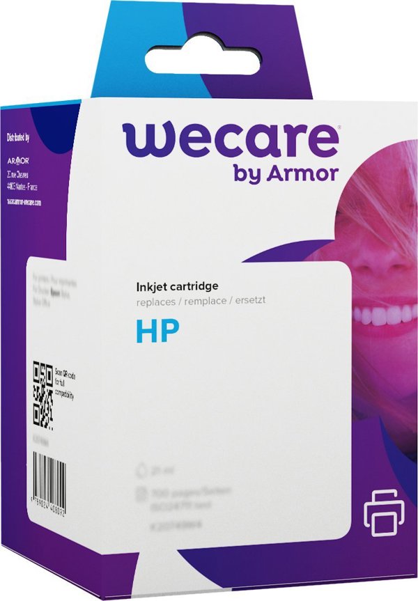 OWA Armor Σετ Μελάνια για HP OfficeJet 6812/6815 & Pro 6230/6830/6835, 4 τεμάχια, CMYK (Μαύρο 45ml / Χρώματα 3x12ml)