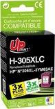 UPrint Συμβατό Μελάνι για HP 305XL (3YM63AE), Tri-Colour, Υψηλής Απόδοσης, για DeskJet 2300, 2710, 2720 & Plus 410