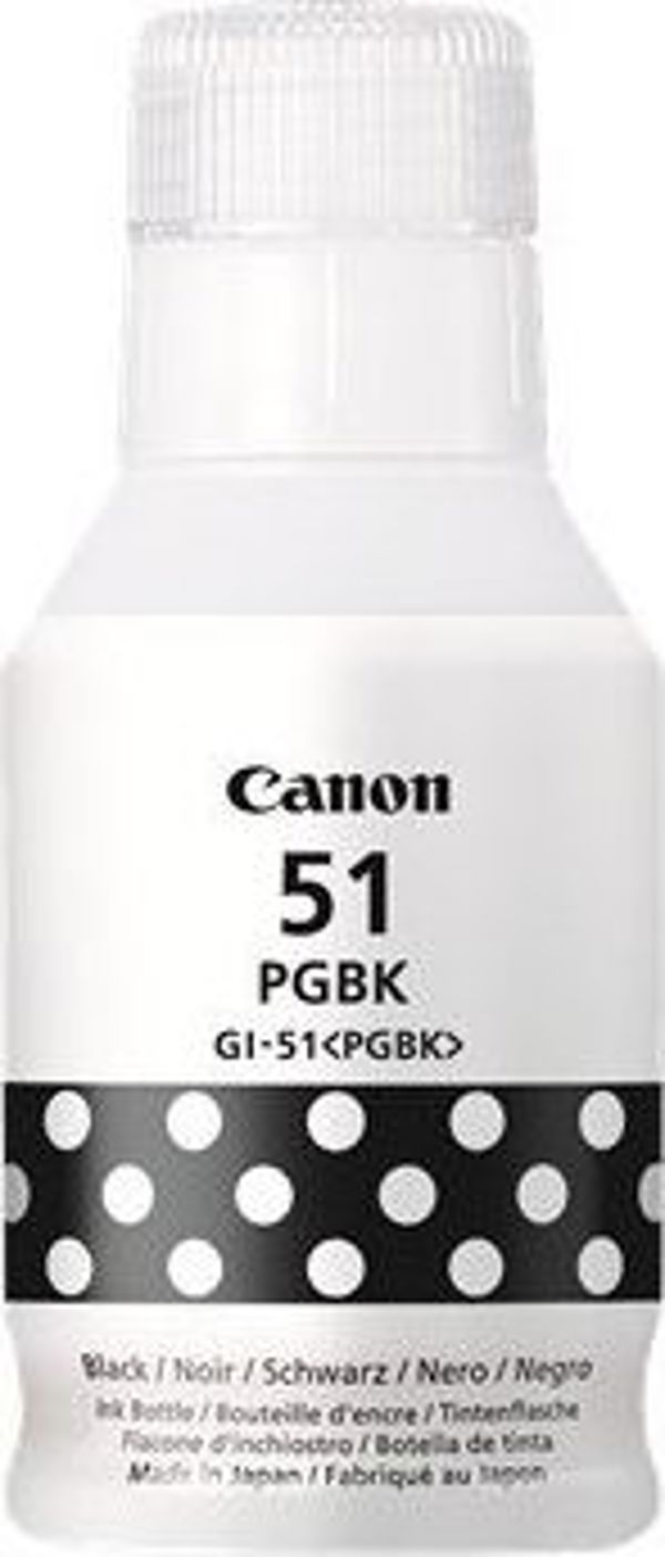 Canon Μελάνι GI-51PGBK Μαύρο για Εκτυπωτές PIXMA, 135ml, 4529C001