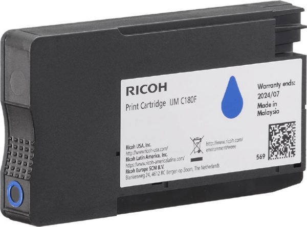 Μελάνι Ricoh Ricoh Ink 408518 / C180C Κυανό