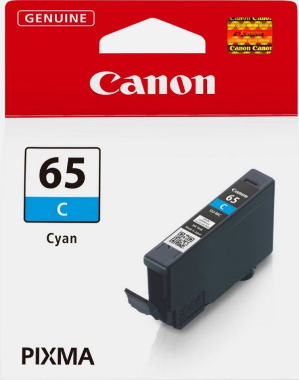 Γνήσιο Μελάνι Canon CLI-65 Cyan για Εκτυπωτές Canon - 12.6ml (4216C001)