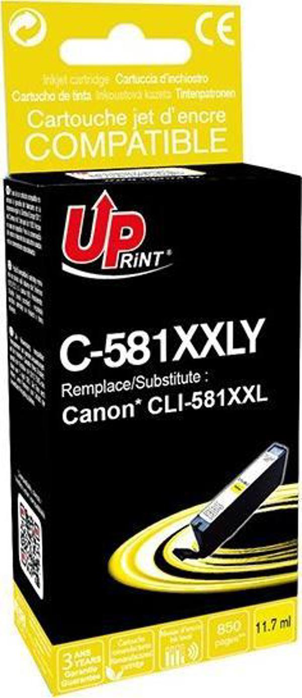 UPrint Μελάνι Συμβατό CLI-581Y XXL Κίτρινο 11.7ml, για Canon PIXMA TR7550, TR8550, TS6150, TS6151, TS8150, TS8151, TS8152, TS9150, TS9155