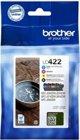 Brother LC422VAL Γνήσιο Σετ Μελανιών CMYK (Κυανό, Ματζέντα, Κίτρινο, Μαύρο) για Εκτυπωτές Brother