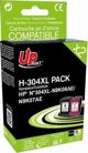 UPrint Σετ Συμβατών Μελανιών HP 304XL (N9K08AE+N9K07AE) Μαύρο & Έγχρωμο, 20ml/18ml για HP DeskJet 2620 Series