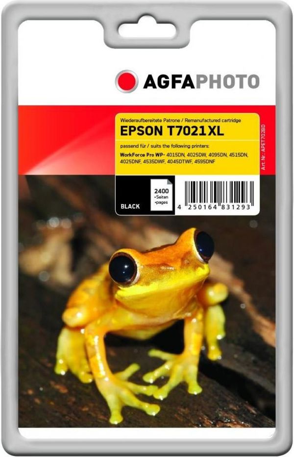 Tusz AgfaPhoto Tusz APET702BD / T7021 (Black)