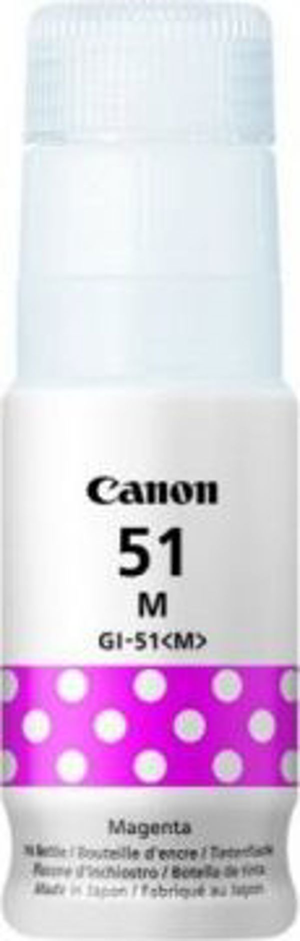 Canon Μελάνι GI-51M Magenta (4547C001) - Φιάλη Αναπλήρωσης Υψηλής Απόδοσης για Εκτυπωτές Canon PIXMA