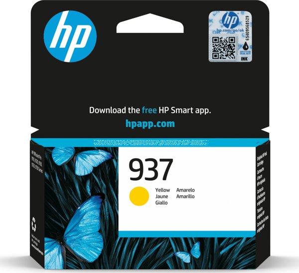 HP 937 Αυθεντικό Μελάνι Inkjet - Κίτρινο (Yellow)