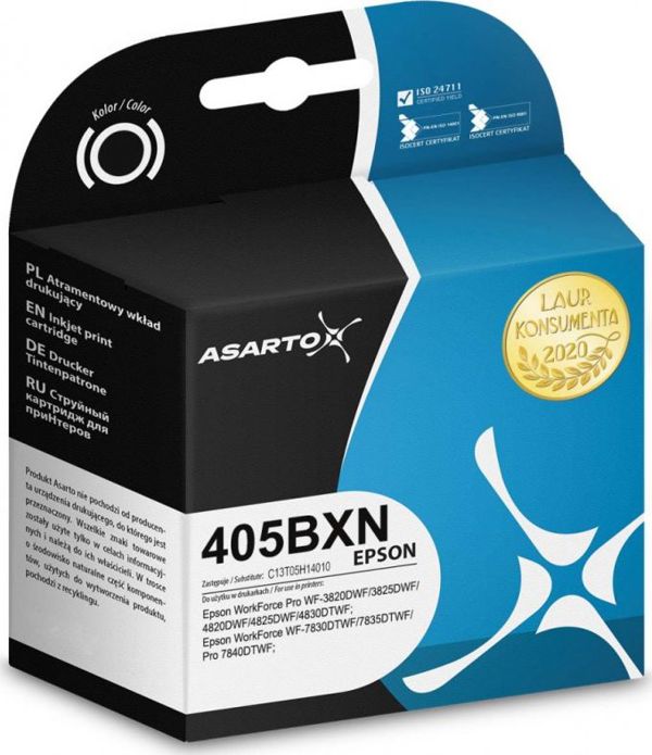 Μελάνι Asarto για Epson 405BXN, C13T05H14010, Μαύρο, 1100 Σελίδες