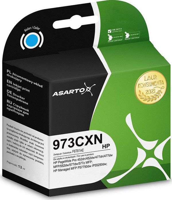 Μελάνι Asarto F6T81AE για HP 973CXN
