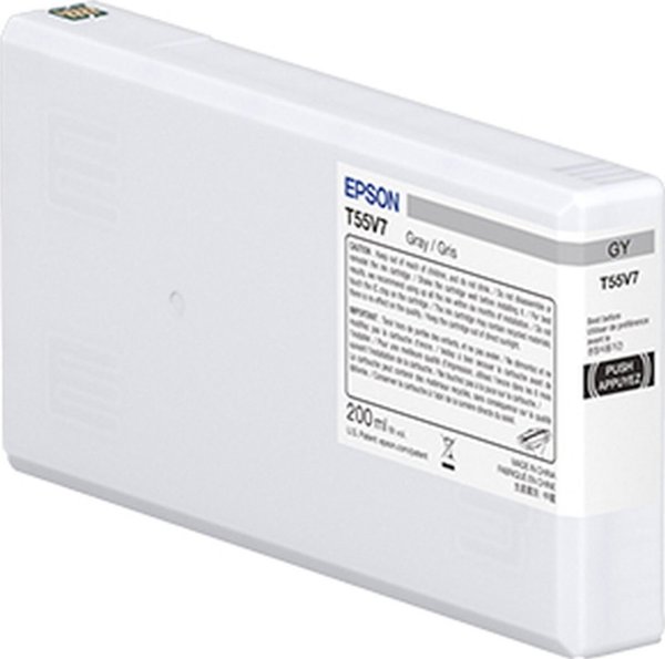 Epson EPSON T55W7 Gray Ink Cartridge 200ml 13452663 8715946717425