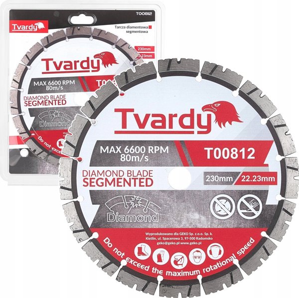 Tvardy Διαμαντόδισκος Τμηματικός 230x12x22.23mm (25)