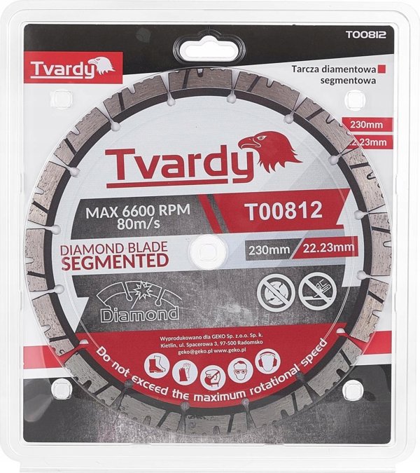 Tvardy Διαμαντόδισκος Τμηματικός 230x12x22.23mm (25)