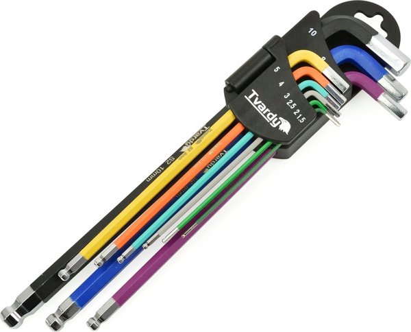 Tvardy Κλειδιά ίμπους μακριά χρώμα 1,5-10mm 9τεμ. S2 (24)