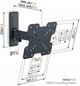 Γρήγορη βάση τοίχου TVM 1225 για τηλεοράσεις 19-43", 15kg