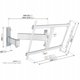 TVM 3645 Comfort Wall mount motion+ 40-77" 35kg WH