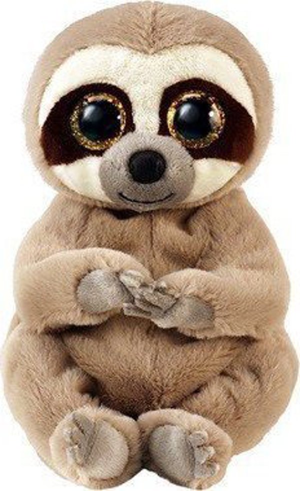 TY Beanie Babies Μασκότ Silas ο Βραδύπους 15cm - Γκρι/Μπεζ Λούτρινο Παιχνίδι