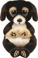 TY Beanie Babies Λούτρινο Σκυλάκι Ranger 15εκ - Λευκό/Μπεζ/Καστανό