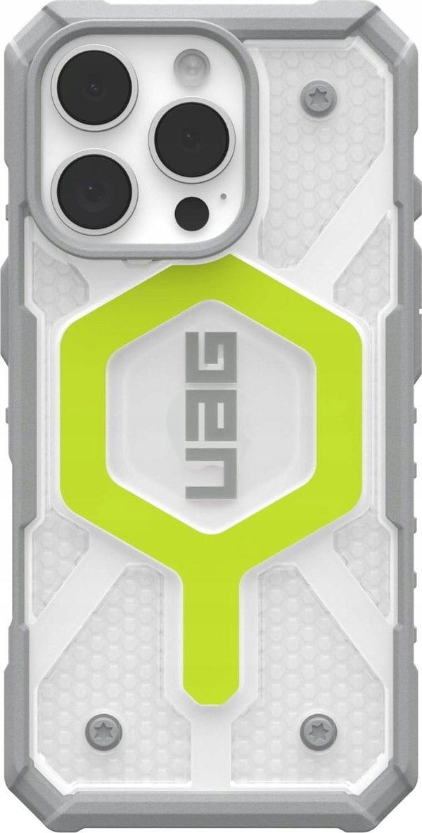 UAG UAG Pathfinder Clear Magsafe - προστατευτική θήκη για iPhone 16 Pro συμβατή με MagSafe (active neon)