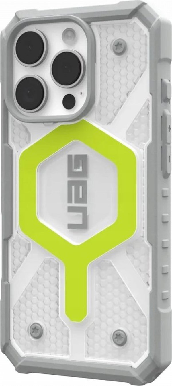 UAG UAG Pathfinder Clear Magsafe - προστατευτική θήκη για iPhone 16 Pro συμβατή με MagSafe (active neon)