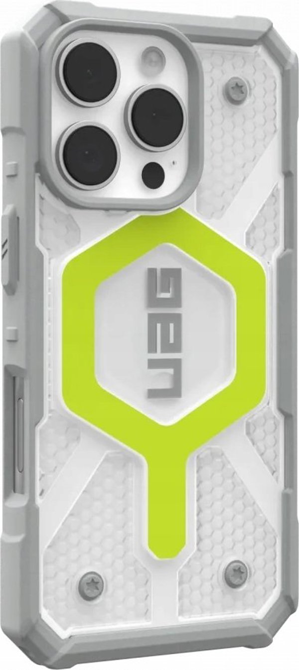 UAG UAG Pathfinder Clear Magsafe - προστατευτική θήκη για iPhone 16 Pro συμβατή με MagSafe (active neon)